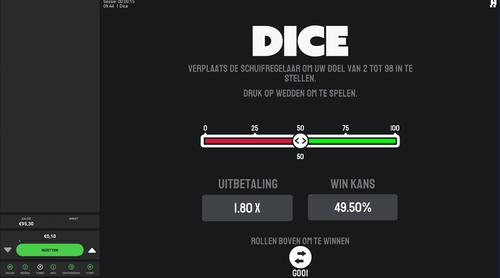 Dice gameplay